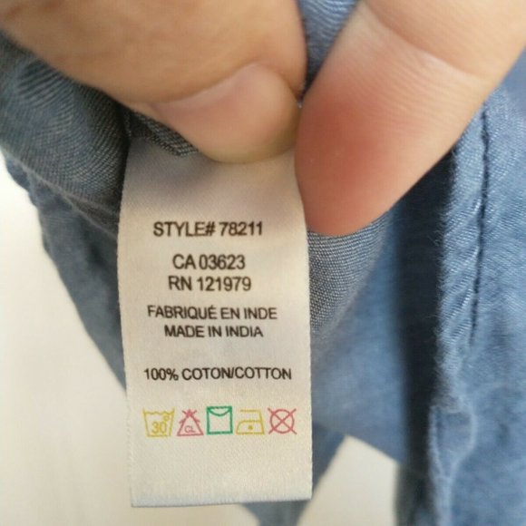 Private Member Men's XL Blue Hawaiian Short Sleeve Button Up Shirt - Picture 8 of 11